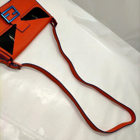 Fendi Orange Leather Crossbody Bag mon892-101625 - Picture 9 of 16